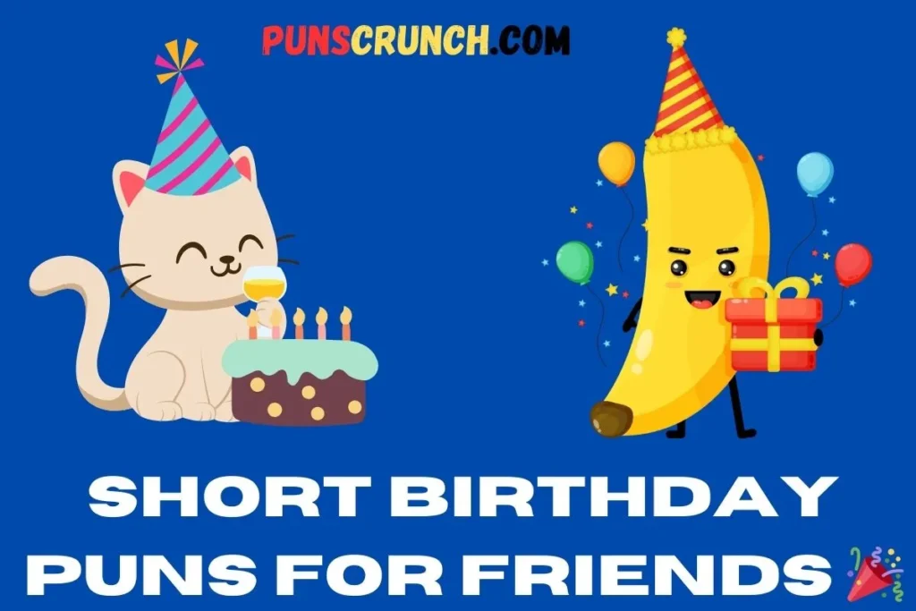 Short Birthday Puns for Friends  