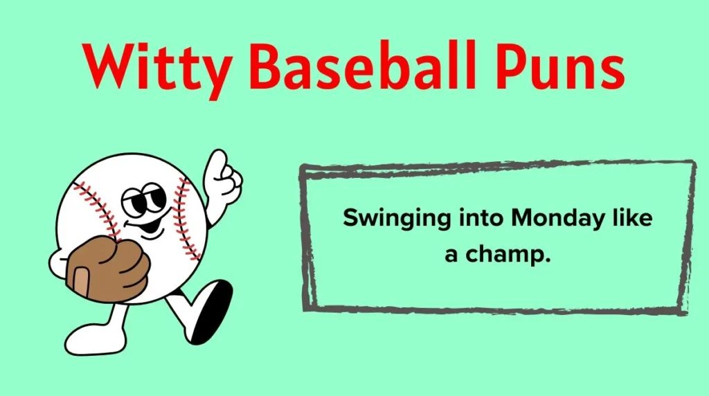 Witty Baseball Puns