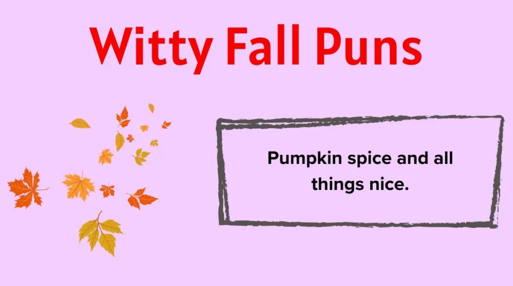 Witty Fall Puns