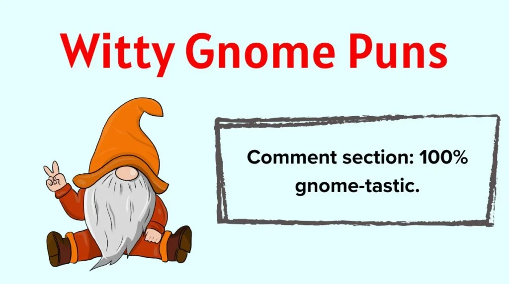 Witty Gnome Puns