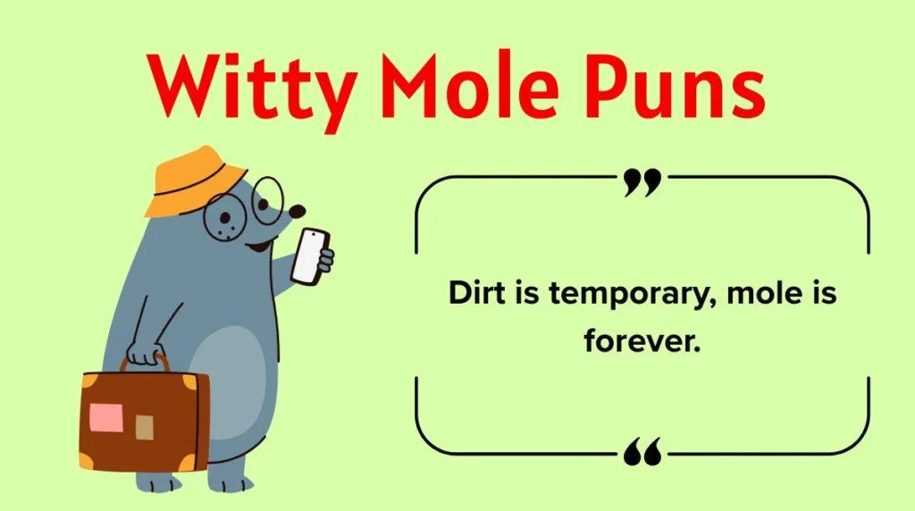 Witty Mole Puns
