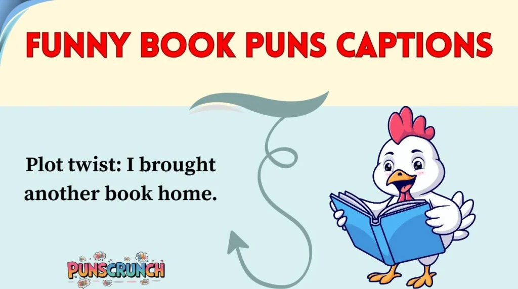 Funny Book Puns Captions