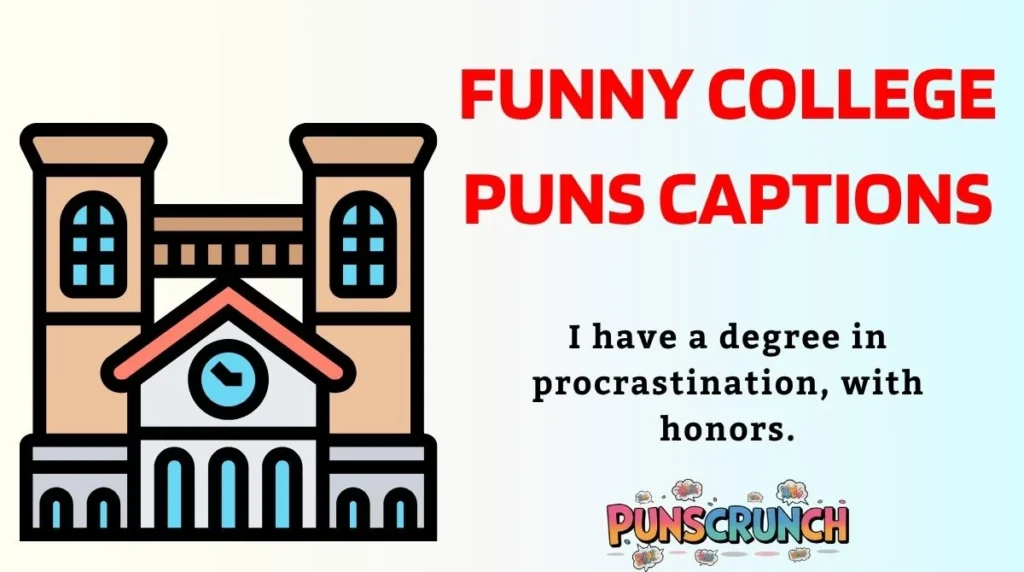 Funny College Puns Captions