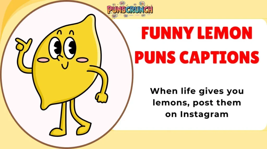 Funny Lemon Puns Captions