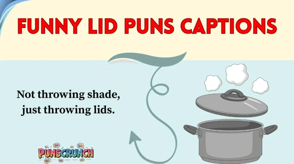 Funny Lid Puns Captions