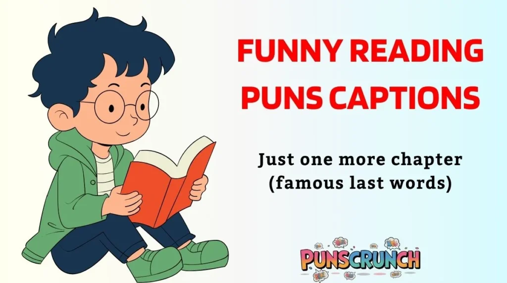 Funny Reading Puns Captions