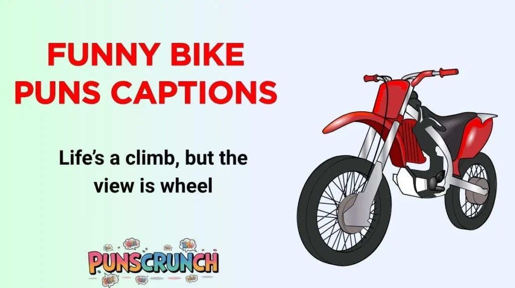 Funny Bike Puns Captions