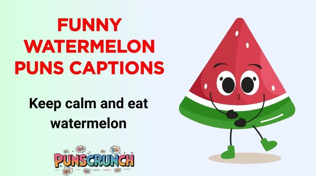 Funny Watermelon Puns Captions
