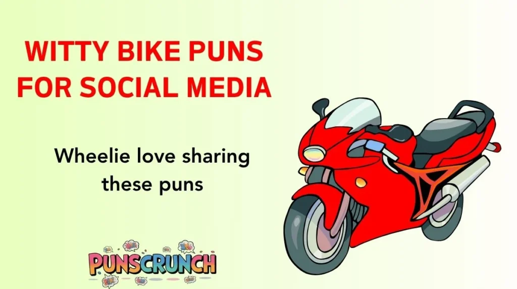 Witty Bike Puns for Social Media