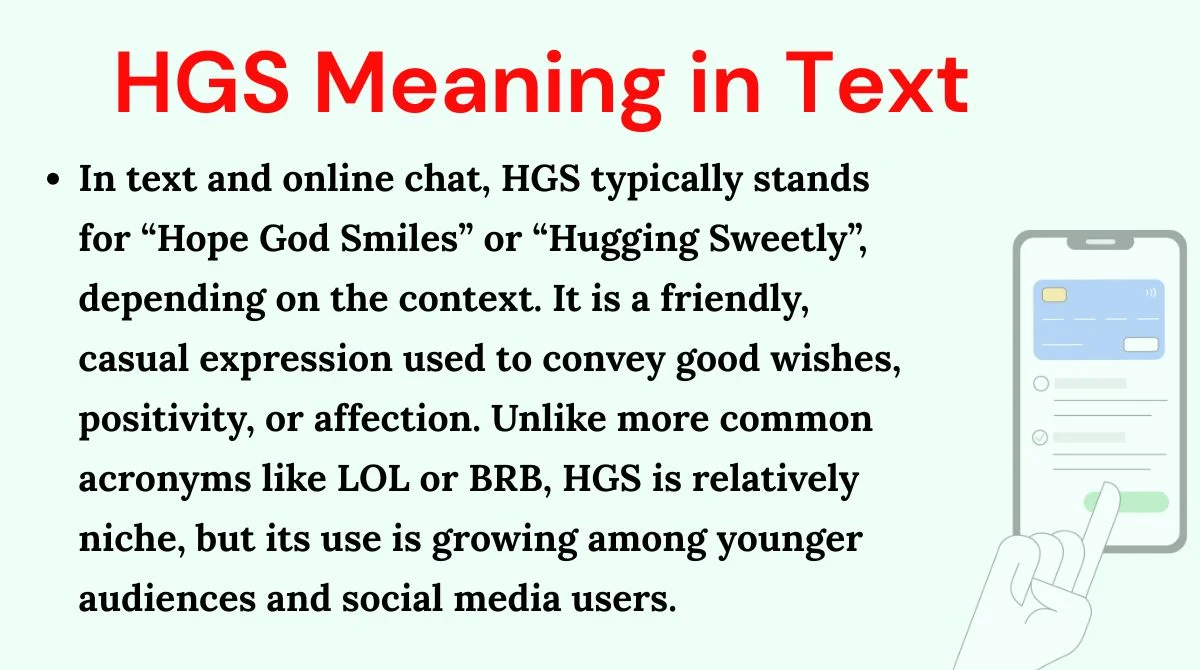 HGS Meaning in Text