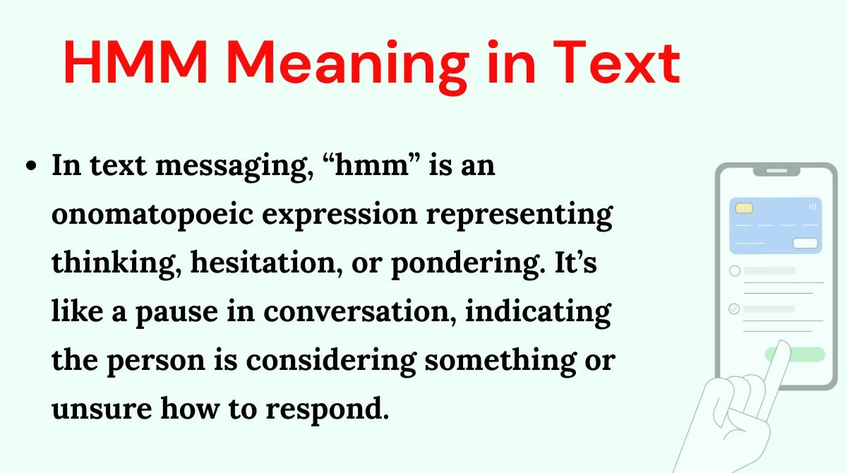 HMM Meaning in Text