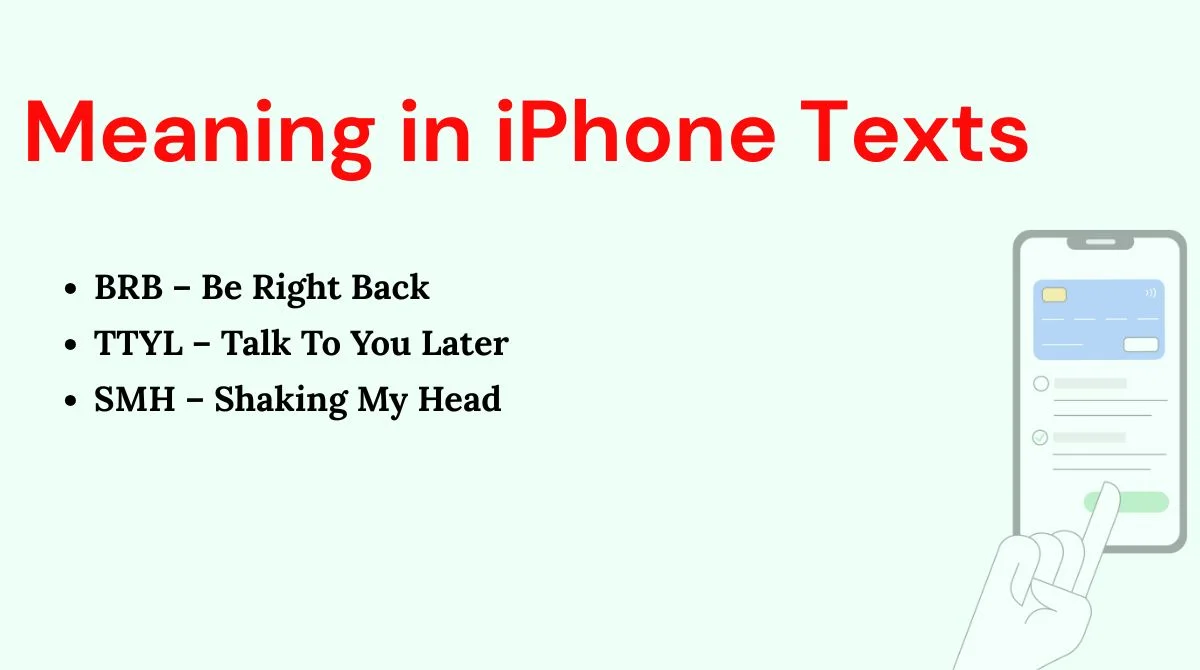 Meaning in iPhone Texts